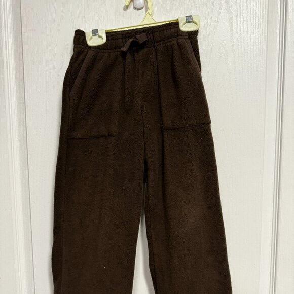 Boys Brown Fleece Pants - Picture 1 of 6